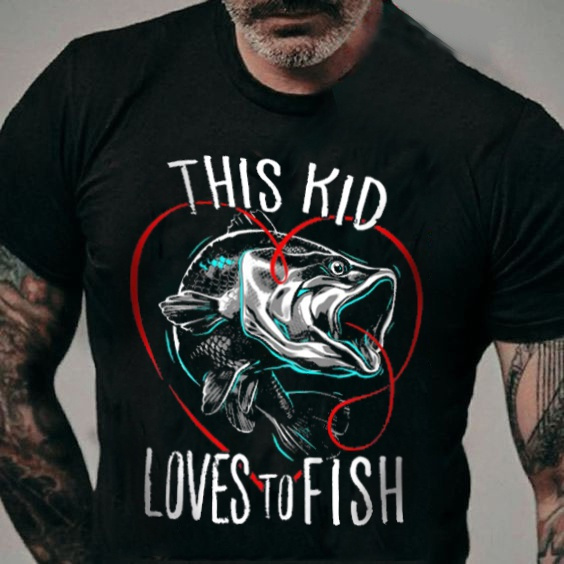 Kids Fishing Tshirts This Kid Loves To Fish Fishing T Shirts