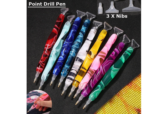 Point drill Pen 5d Diamond Painting Pen avec Resin Résine Diamond Painting Pen 