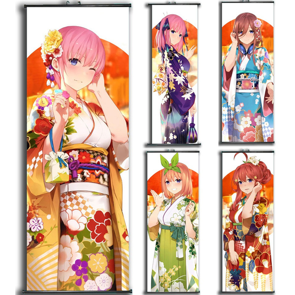 The Quintessential Quintuplets Anime Scroll Poster Art Cloth Game Characters  Manga Peripheral Fans Gifts 15.7x23.6inch/40x60cm : : Home