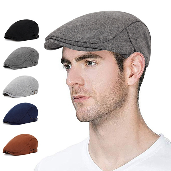 Flat Top Breathable Newsboy Hat Beret Ivy Cap Gatsby Newsboy Men s Cotton Driving Cap Wish