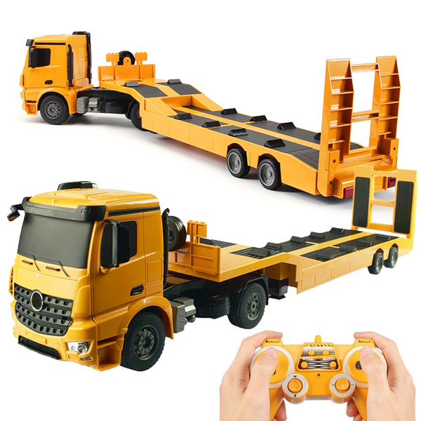 Remote Control Rc Truck Flatbed Semi Trailer Kid Electronics Hobby Toys For Kids 