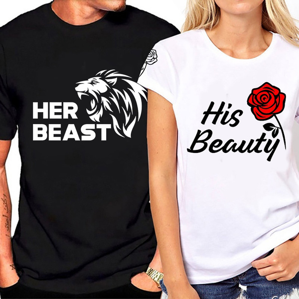 Beauty and the beast matching sales shirts