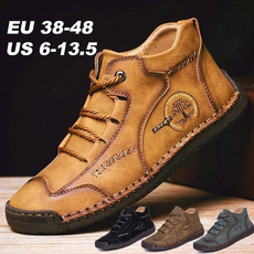 Düz ayakkabılar, Plus Size, leather, Vintage