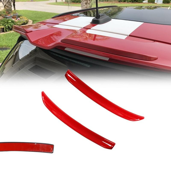 Red Rear Wing Trim Spoiler Extension Lip Fins For Mini Cooper F56