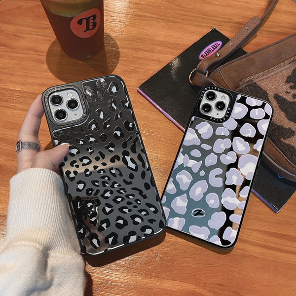 Fashion Design Leopard Skin Pattern Mirror Back Case Full