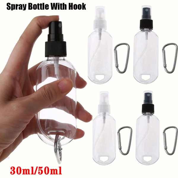 Travel Bottles with Keychain, 2oz/50ml Portable Plastic Travel