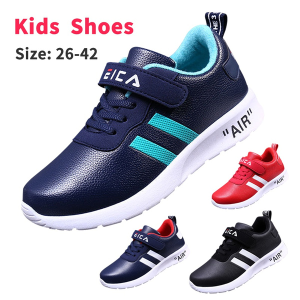 Puxowe Boys Girls Trainers Kids Breathable Slip On Athletic Sneakers Lightweight Walking Running Casual School Sports Shoes for Child Indoor Outdoor 