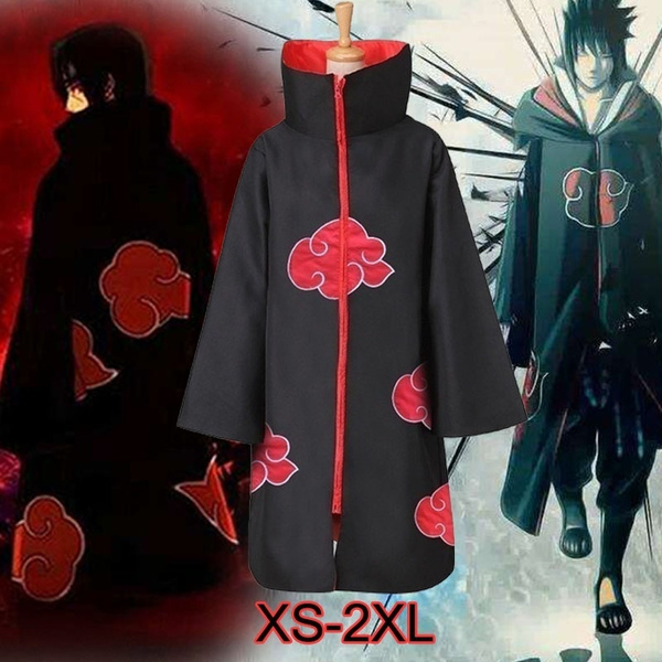 Anime NARUTO Akatsuki Uchiha Itachi Cosplay Costume Cloak Robe