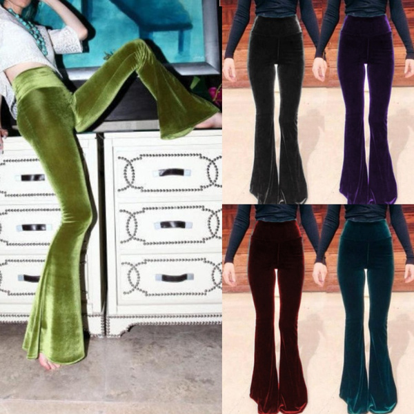 Fashion Velvet Bell Bottoms 