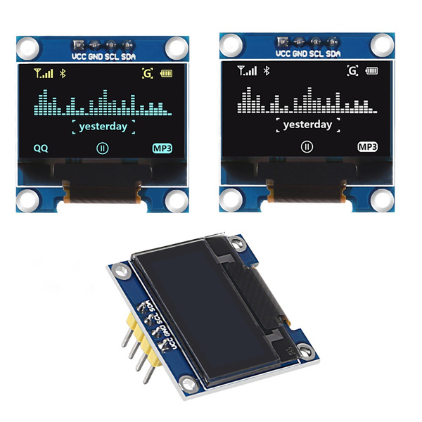 0.96" 4Pin I2c IIC Serial 12864 128X64 OLED Yellow Blue/Blue/White LCD ...