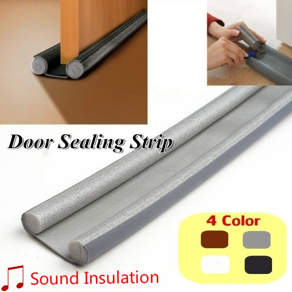 Flexible Door Bottom Sealing Strip Guard Sealer Stopper Noise Wind Dust  Blocker