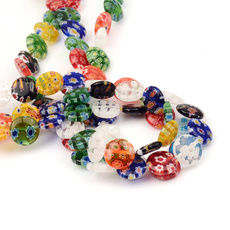 beadsforjewelrymaking, Flowers, roundshape, Glass