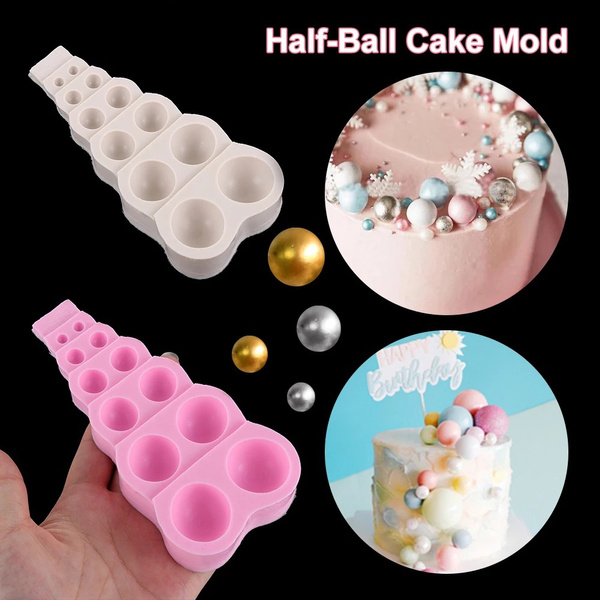 3D Half-Ball Silicone Cake Mold Large Small Multi Size Fondant Fudge Candy  Chocolate Mould Sugar Kitchen Baking Molds