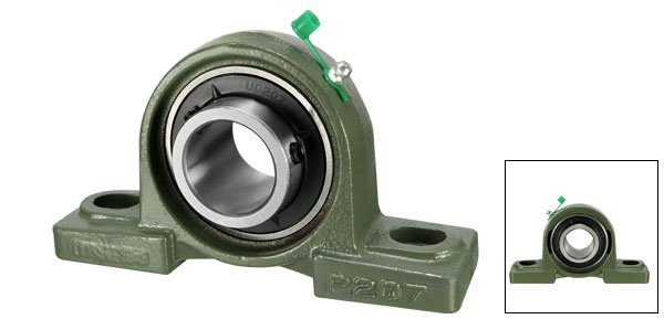 Uxcell KFL000 Flanged Pillow Block Bearing, 10mm Bore Diameter, Zinc - View #10