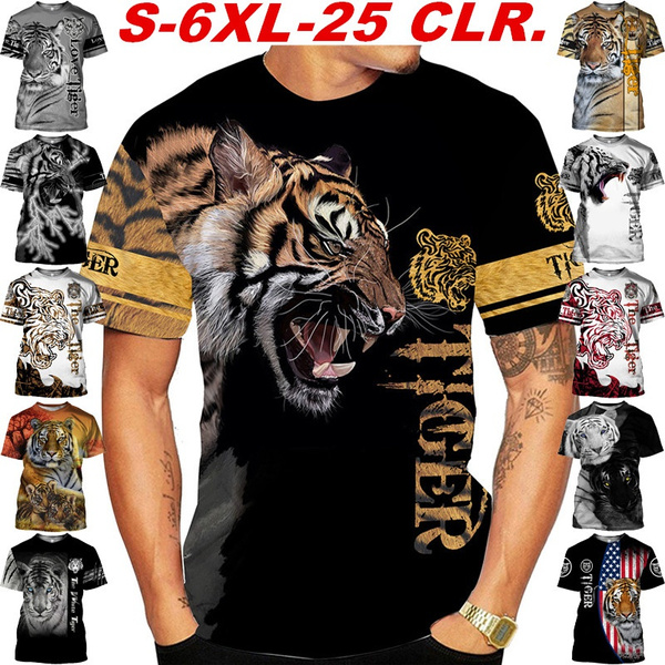 Newest Cool Animal Tiger Skin Tattoo 3D Printed T-shirt Fashion Men/Women  Personality Streetwear Tee Top