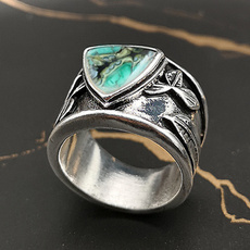 Sterling, leaves, Turquoise, Fashion