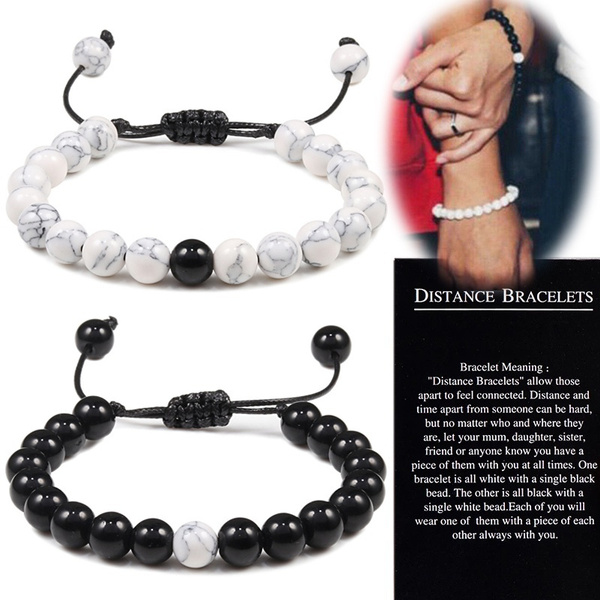 Natural stone distance on sale bracelets