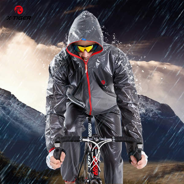 X-TIGER Pro Cycling Skin Coat Bicycle Windproof Jacket Light Rain Coat  Cycling Sport Raincover Jersey Windcoat MTB Bike Rainproof Clothing  Waterproof Bicycle Clothes