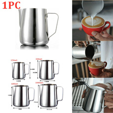 pointednosedmilkcup, pullflowercylinder, Coffee, Stainless Steel
