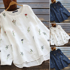 blouse, embroideryblouse, Fashion, Cotton Shirt