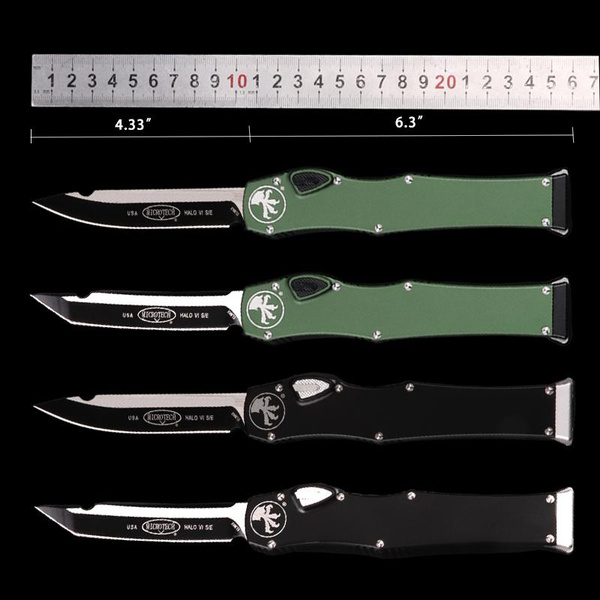 SCHELIN MT Automatic Knife MICOR KNIVES TECH DOUBLE action tactical ...