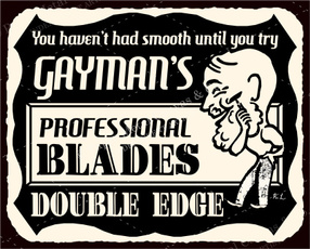 Double, Blade, shaving, sign
