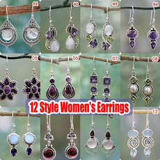 womenspendantearring, Dangle Earring, Jewelry, rainbow