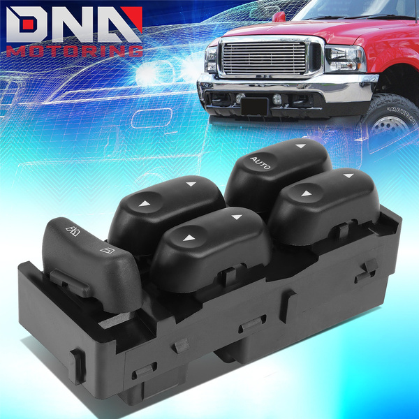 DNA Motoring Driver Side Power Window Switch For 2002-2003 Ford F150 F250 Super Duty Crew Cab