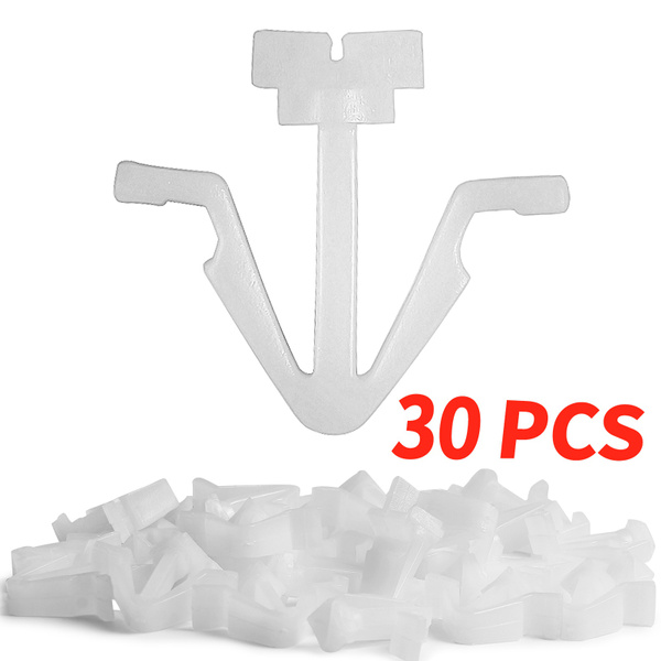 30Pcs 62318 01WOO White Grill Clips Replacement for Nissan Titan