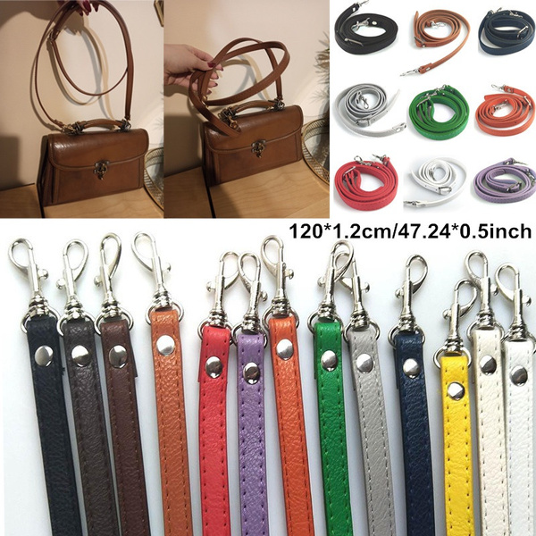 Bag Strap Handbag Belt Leather Adjustable Cross Body Wide Shoulder