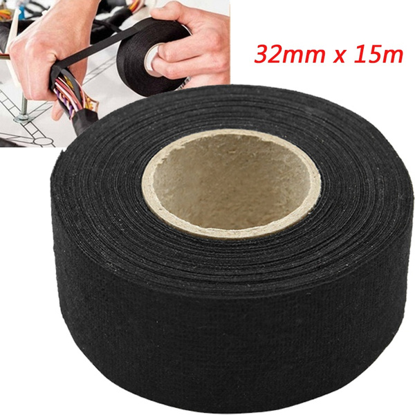 Black Universal Adhesive Cloth Fabric Car Wiring Harness Looms