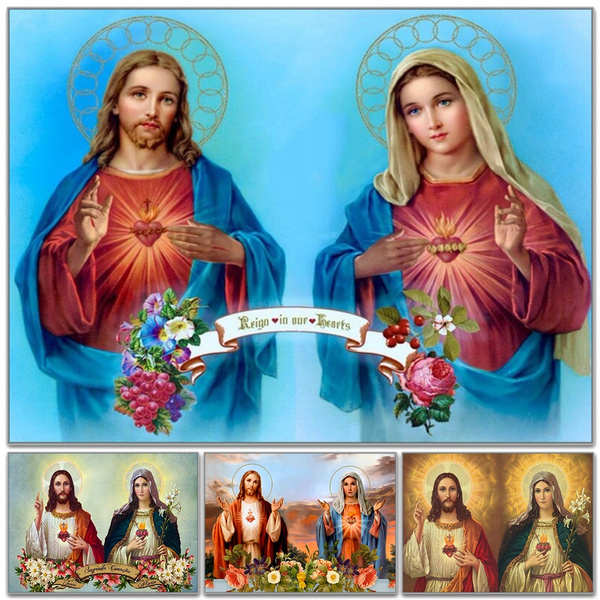 Diy 5d Jesus Diamond Painting By Numbers Kits For Adults,crystal