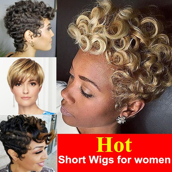 fashion Mother Short Curly Hair Wigs for Women Christmas Gift with 4 Styles  Party Wigs | Wish