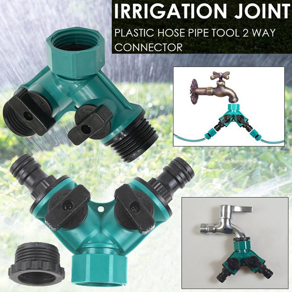 1 2 3 4 Irrigation Y Shape Tap Connector Garden Hose Adapter Splitter Quick Coupling Drip Garden Watering Irrigation System Tool Wish