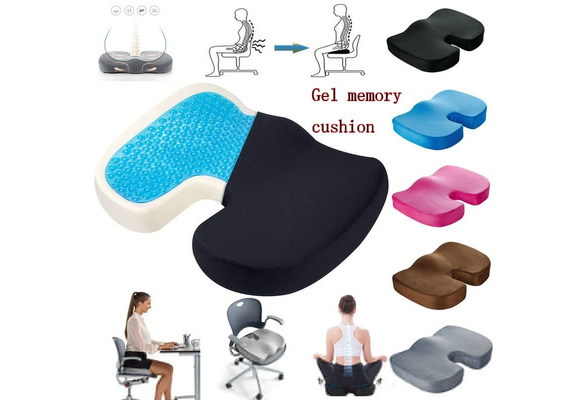 Dropship Gel Memory Foam U-shaped Seat Cushion Massage Car Office