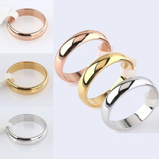 Steel, plainring, wedding ring, titanium