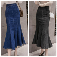 fishtailskirt, Jeans, Fashion, Waist