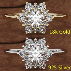 Antique, Sterling, DIAMOND, wedding ring