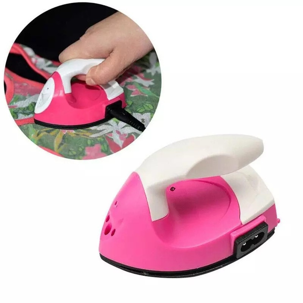 Mini Electric Iron Portable Travel Craft Clothing Sewing Pad