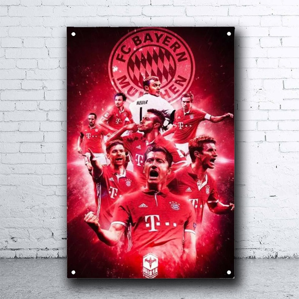 希少バイエルン ミュンヘンUEFACL2020優勝記念 額装パネル FC Bayern München Champions League Winners 2019-2020 Poster Metal
