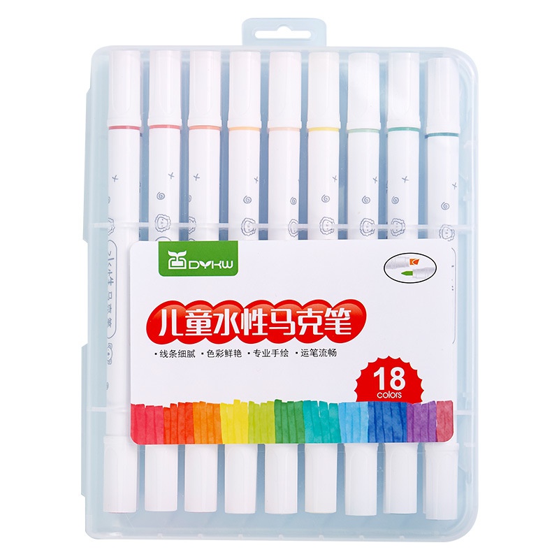 Double-headed Watercolor Pen, Kids Paintbrush 24/36 Colors Set, Soft-tip Marker  Pen Washable, Flexible Brush And Fine Line Pen Tip, Children's Student  Painting Tools - Temu Philippines