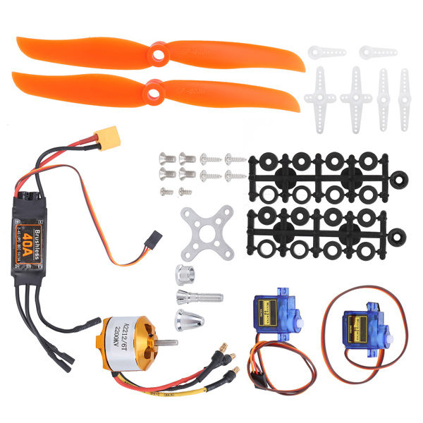 Avion Télécommandé RC 2212 KV2200, Moteur 6035, Hélice, Servo, 30 A Esc Xt60