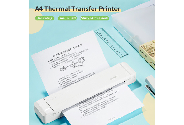 A4 Paper Printer Direct Thermal Transfer Printer Mobile Printer