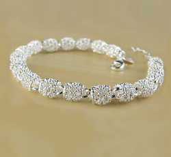 Charm Bracelet, Crystal Bracelet, Fashion, sterling silver