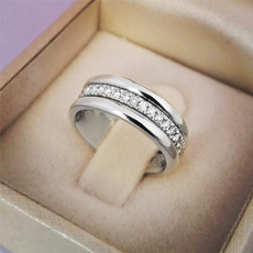 Sterling, Wedding, DIAMOND, wedding ring