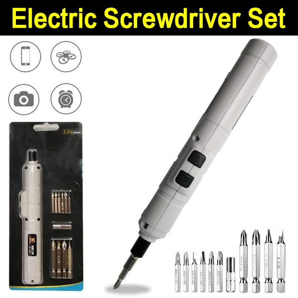 3.6V USB Wireless Electric Screwdriver Rechargeable Lithium Battery Pen  Type Micro Precision Electric Screwdriver Set