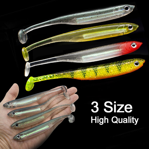 Soft Lure Fishing 4pcs Soft baits Seabass Artificial Bait Silicone