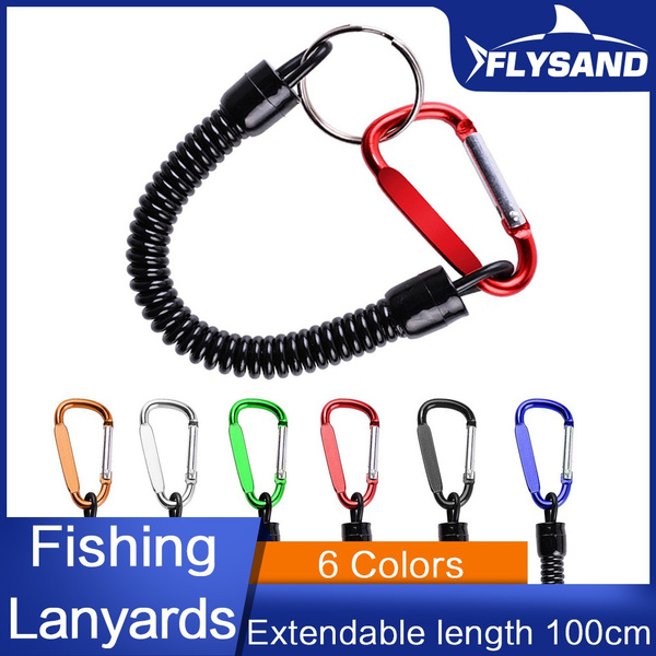 6 Colors Practical Extendable Fishing Lanyards Boating Kayak Camping Secure  Pliers Lip Grips Tackle Tools Fishing Accessory