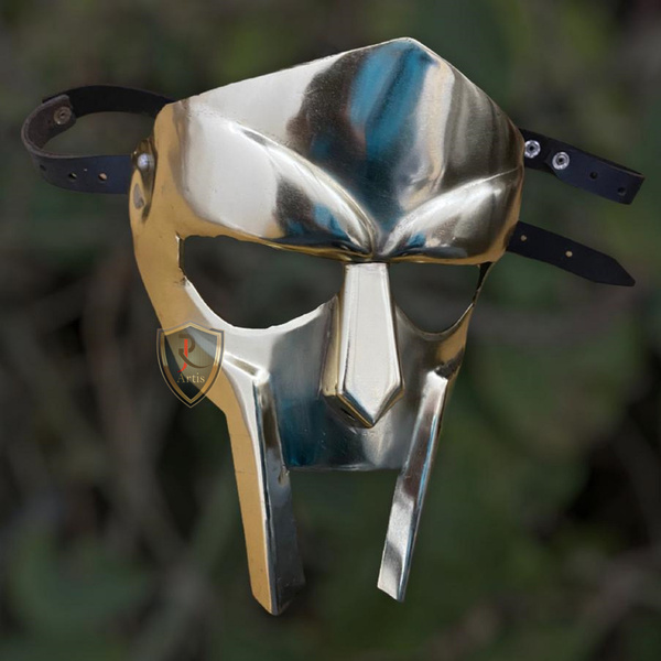 MF 18 Gauge Steel Hand-Forged Sca Larp Gladiator MF Doom Rapper Madvillain Mask | Wish
