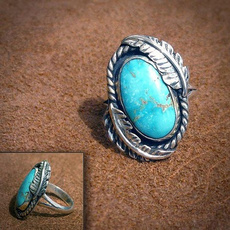 Sterling, Turquoise, 925 silver rings, Gifts